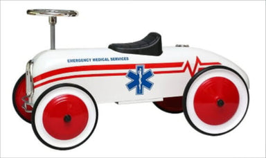 Morgan Cycle EMS Ambulance Foot to Floor Ride-On Car 71123 - Upzy.com