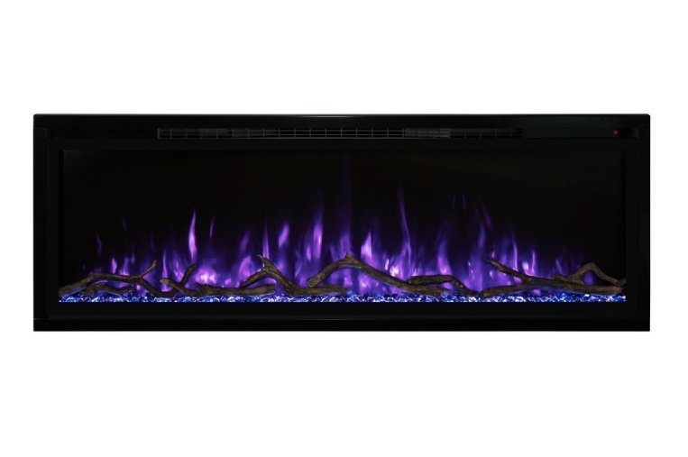 Modern Flames SPS-60B 60" Spectrum Slimline Wall Mount/Recessed Electric Fireplace - Upzy.com