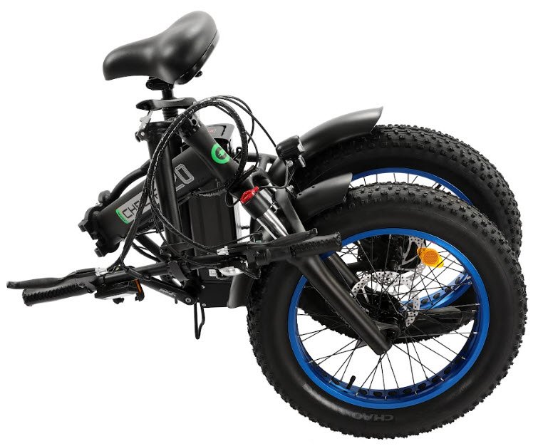 2024 Ecotric 500W 48V 7 Speed Fat Tire Folding Electric Bike, FAT20S900