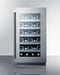 Summit CL18WCCSS Classic 18" 29 Bottle Wide Built-In Undercounter Wine Cellar - Upzy.com