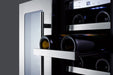 Summit CLFD24WCCSS 24" Undercounter 42-Bottle Dual Zone Wine Cooler - Upzy.com
