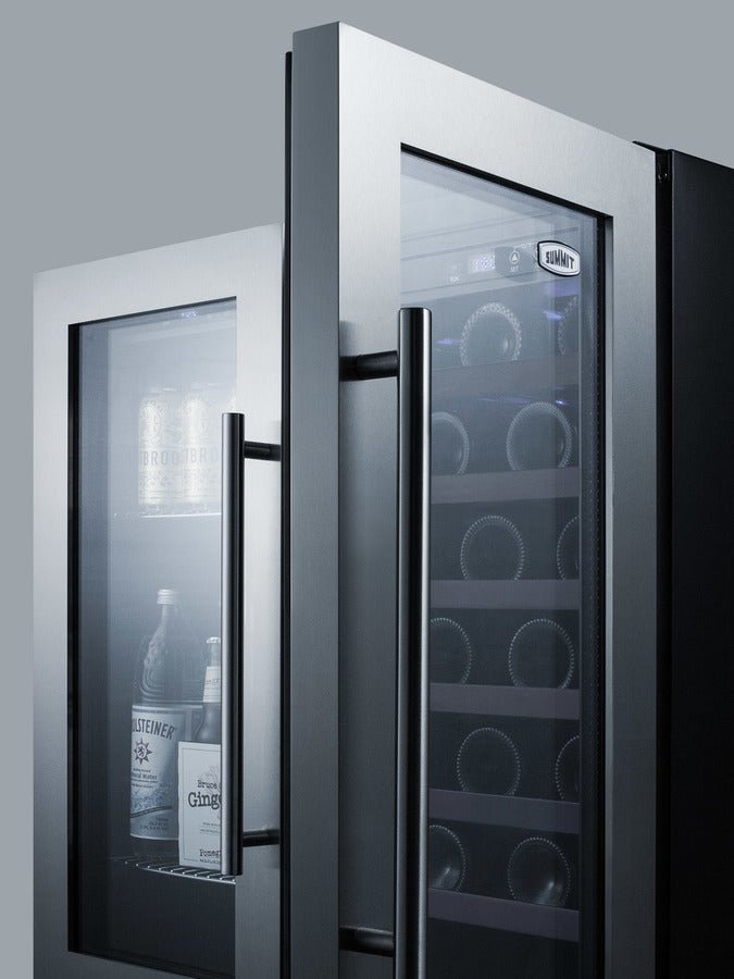 Summit SWBV3067B 30" Built-In Dual Zone Wine and Beverage Center - Upzy.com