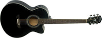 Washburn EA12B Festival Series Mini Jumbo Electric Acoustic Guitar - Upzy.com