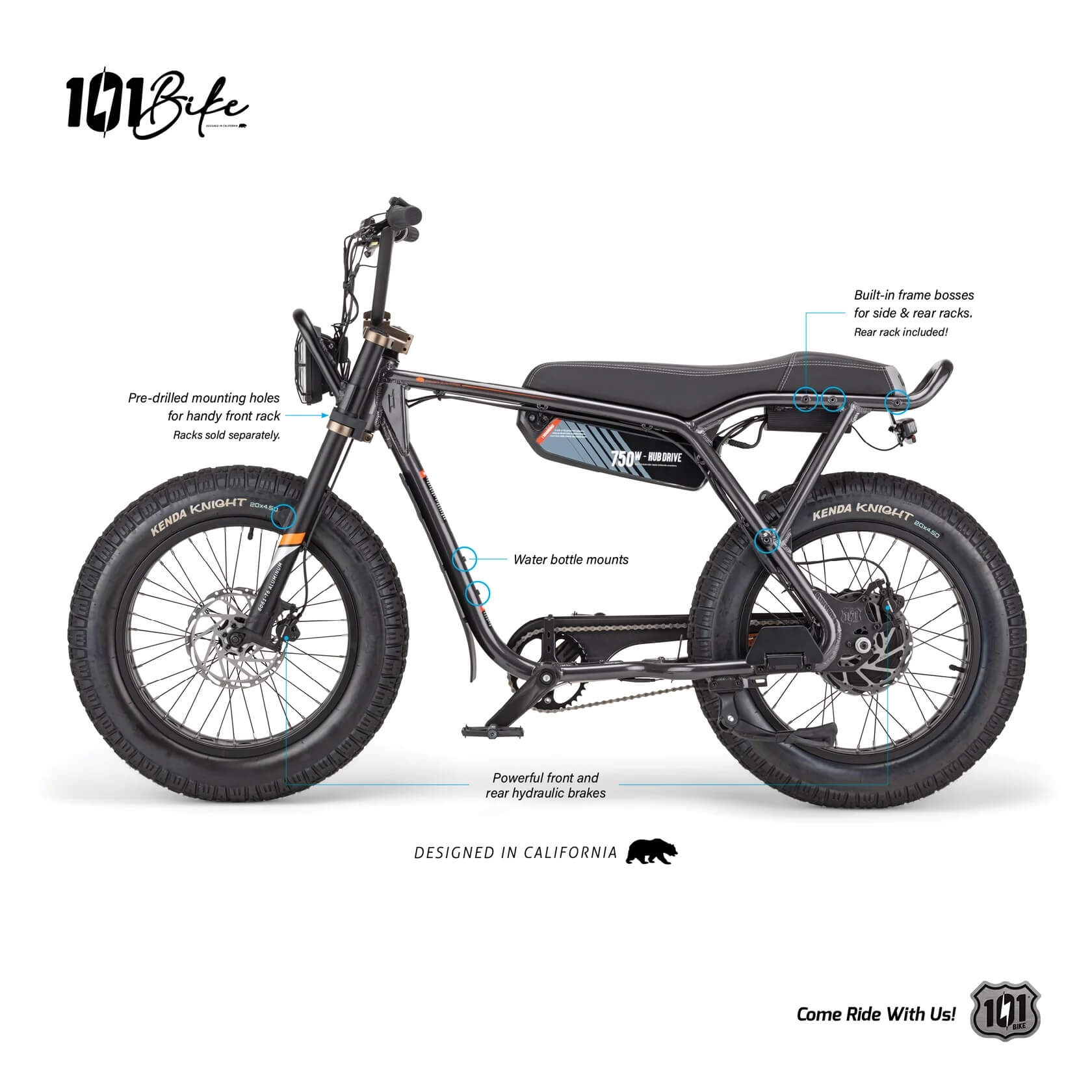 101 Bike SEASIDE 48V Fat Tire Electric Bike