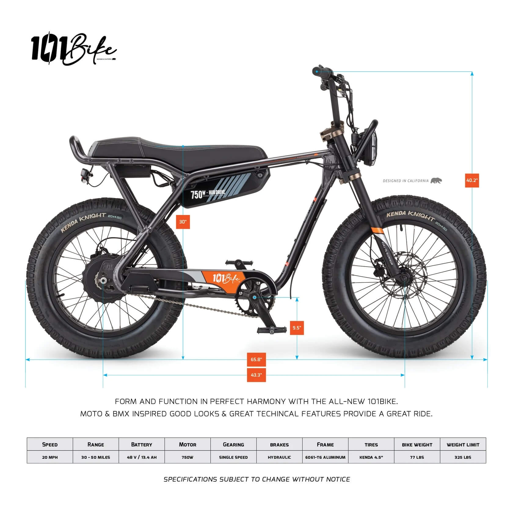 101 Bike SEASIDE 48V Fat Tire Electric Bike