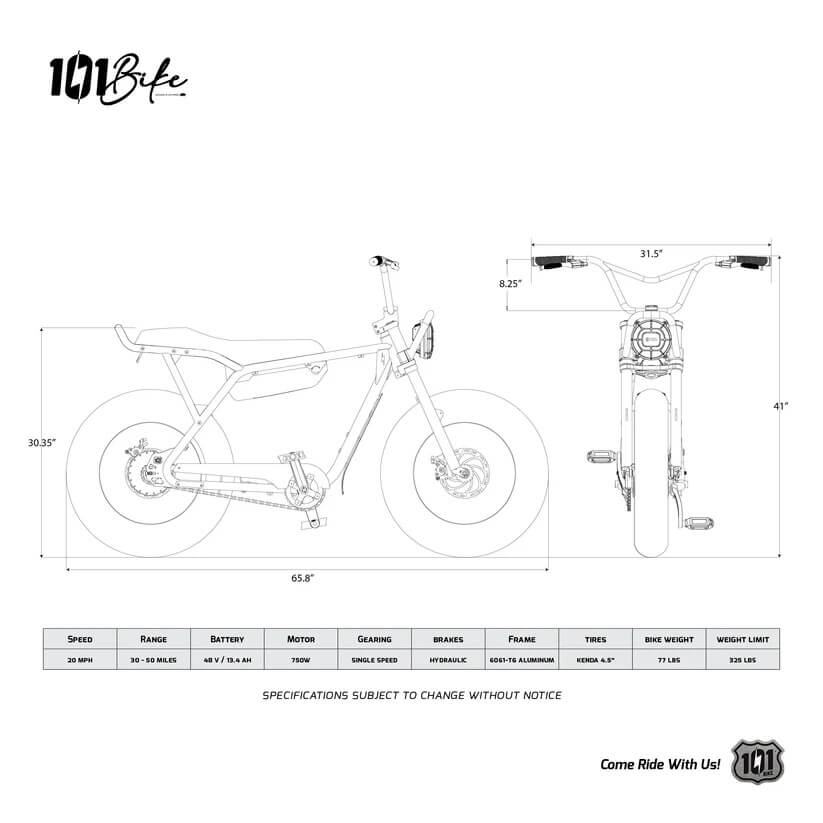 101 Bike SEASIDE 48V Fat Tire Electric Bike
