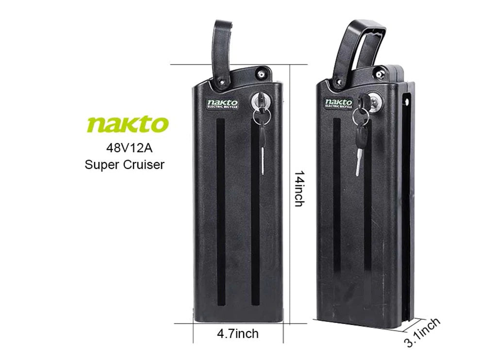 Nakto Electric Bike Replacement Lithium BATTERY PACK, Various Models