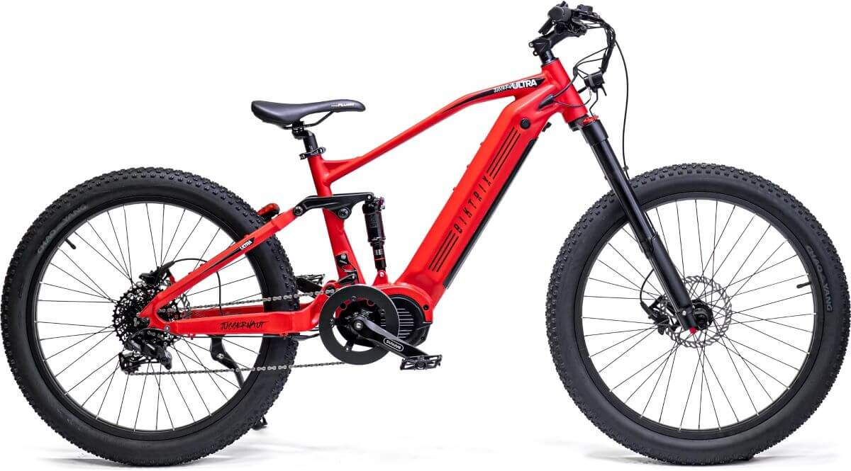 Biktrix Juggernaut Ultra FS PRO 3 MTB Mid Drive Full Suspension Electric Bike-Upzy.com