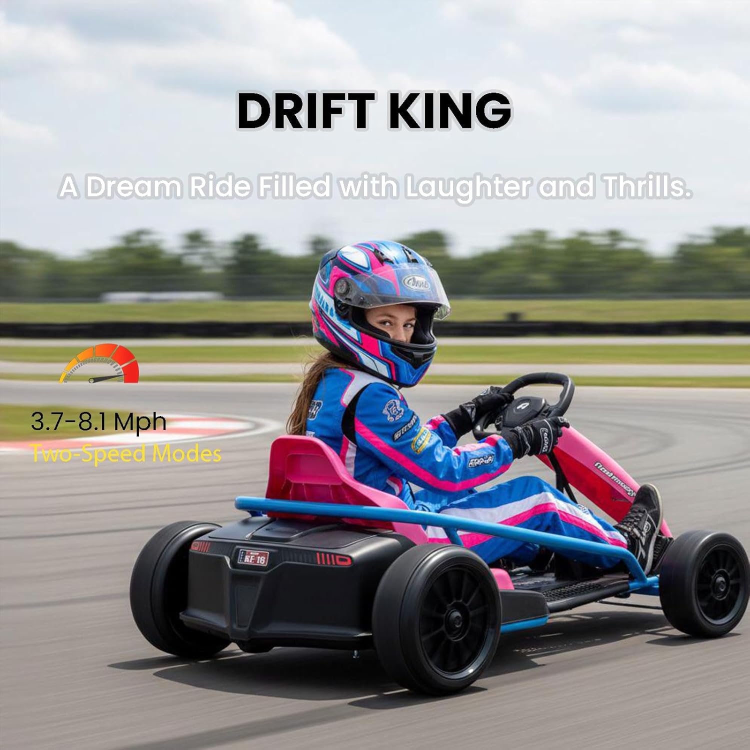 Aoshaweyz 24V 360W Drift Ride-On Electric Go-Kart