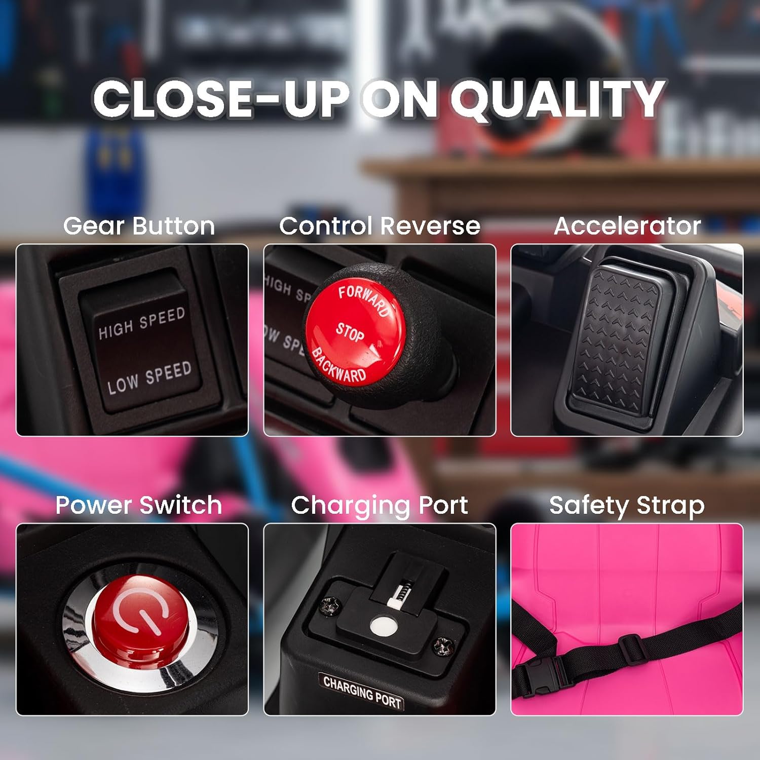 Aoshaweyz 24V 360W Drift Ride-On Electric Go-Kart