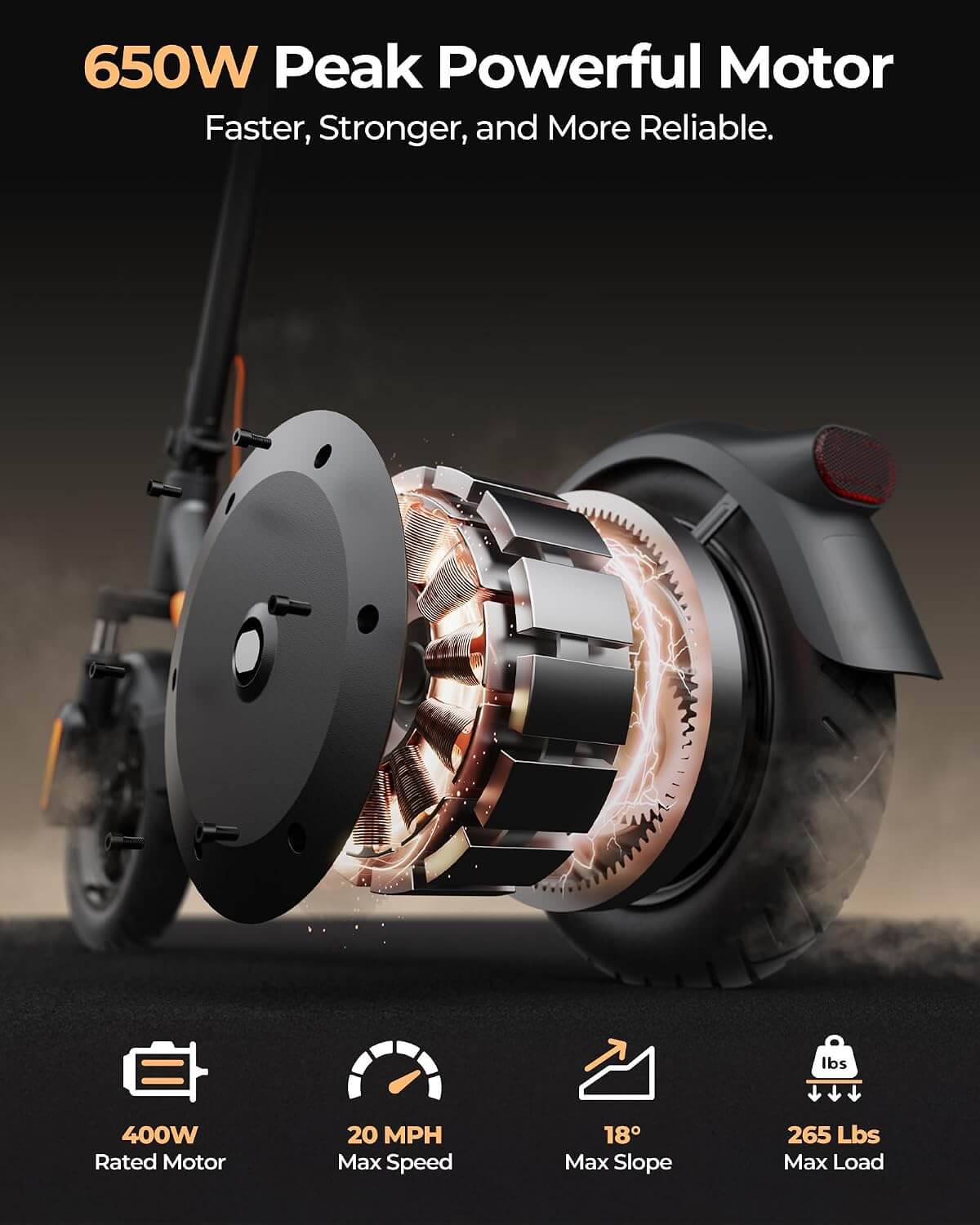 Megawheels E3 Dual Suspension All-Terrain Folding Electric Scooter