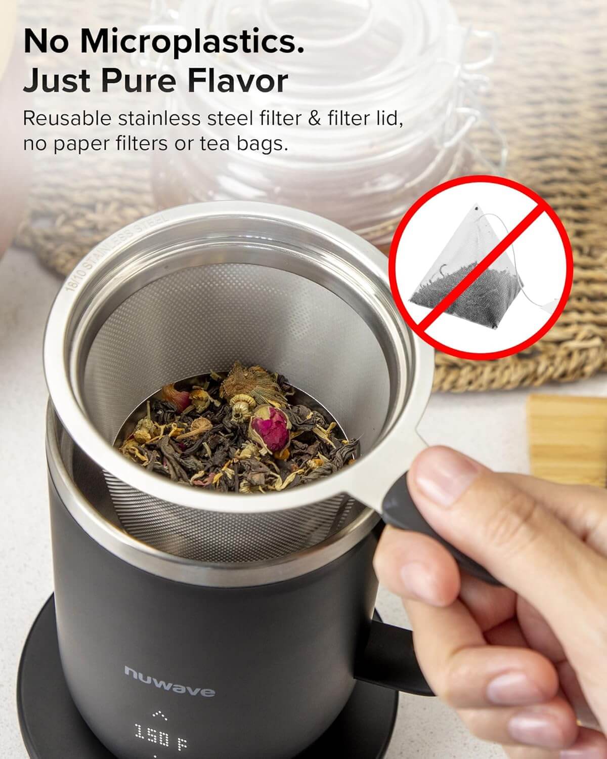 Nuwave Self Heating Coffee Mug with Charging Base