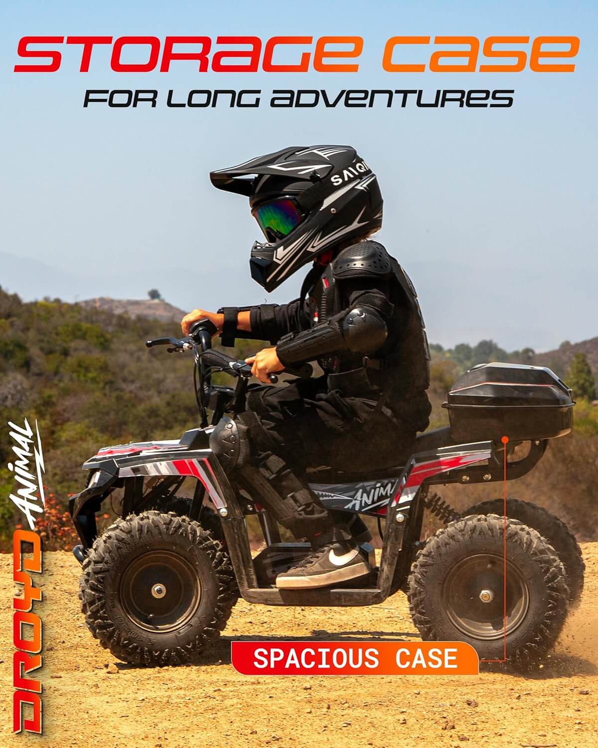 Droyd ANIMAL 500W 36V Dual Suspension Kids' Electric All-Terrain Vehicle ATV