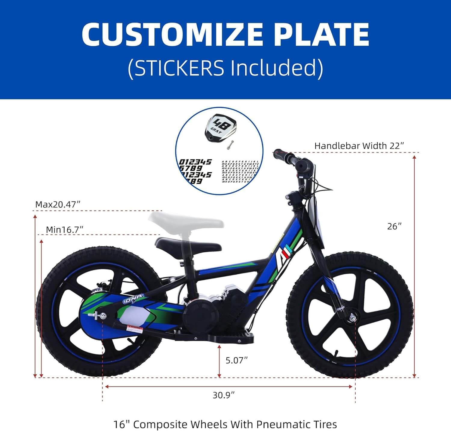 AIII 24V Kids' Electric Dirt Bike