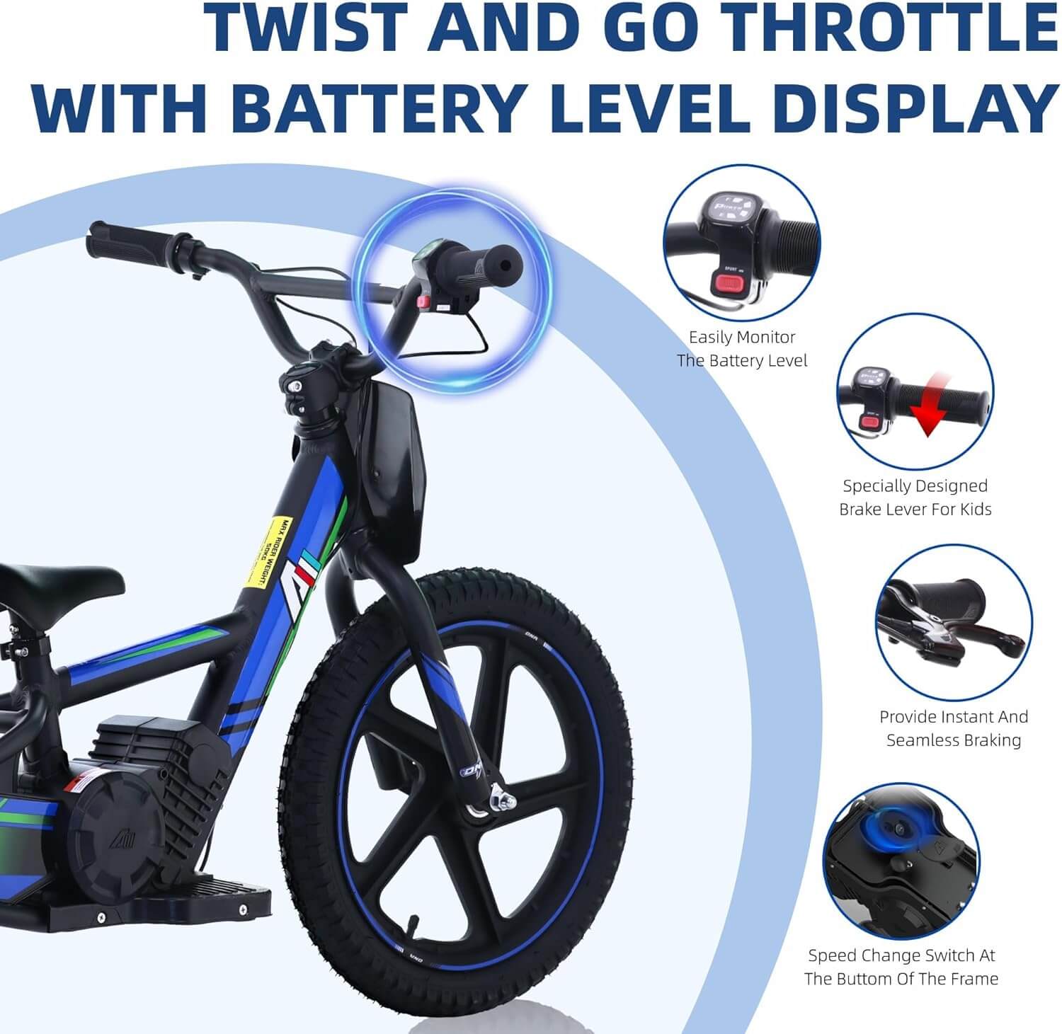 AIII 24V Kids' Electric Dirt Bike