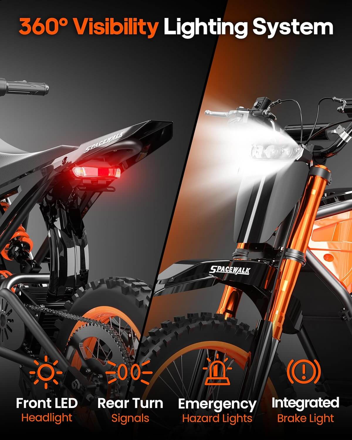 Adistar EB007 3500W 48V Full Suspension Mid Drive Electric Dirt Bike