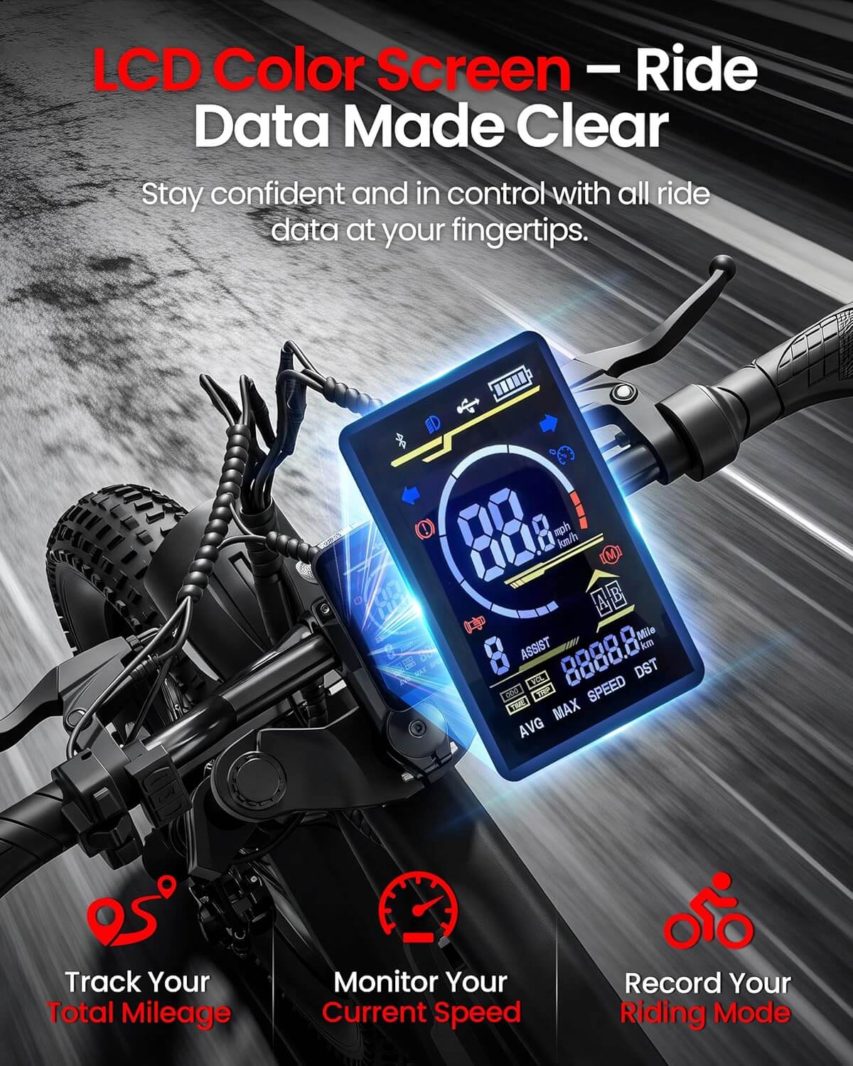 Adistar OS01 1500W 48V Full Suspension Fat Tire Electric Bike