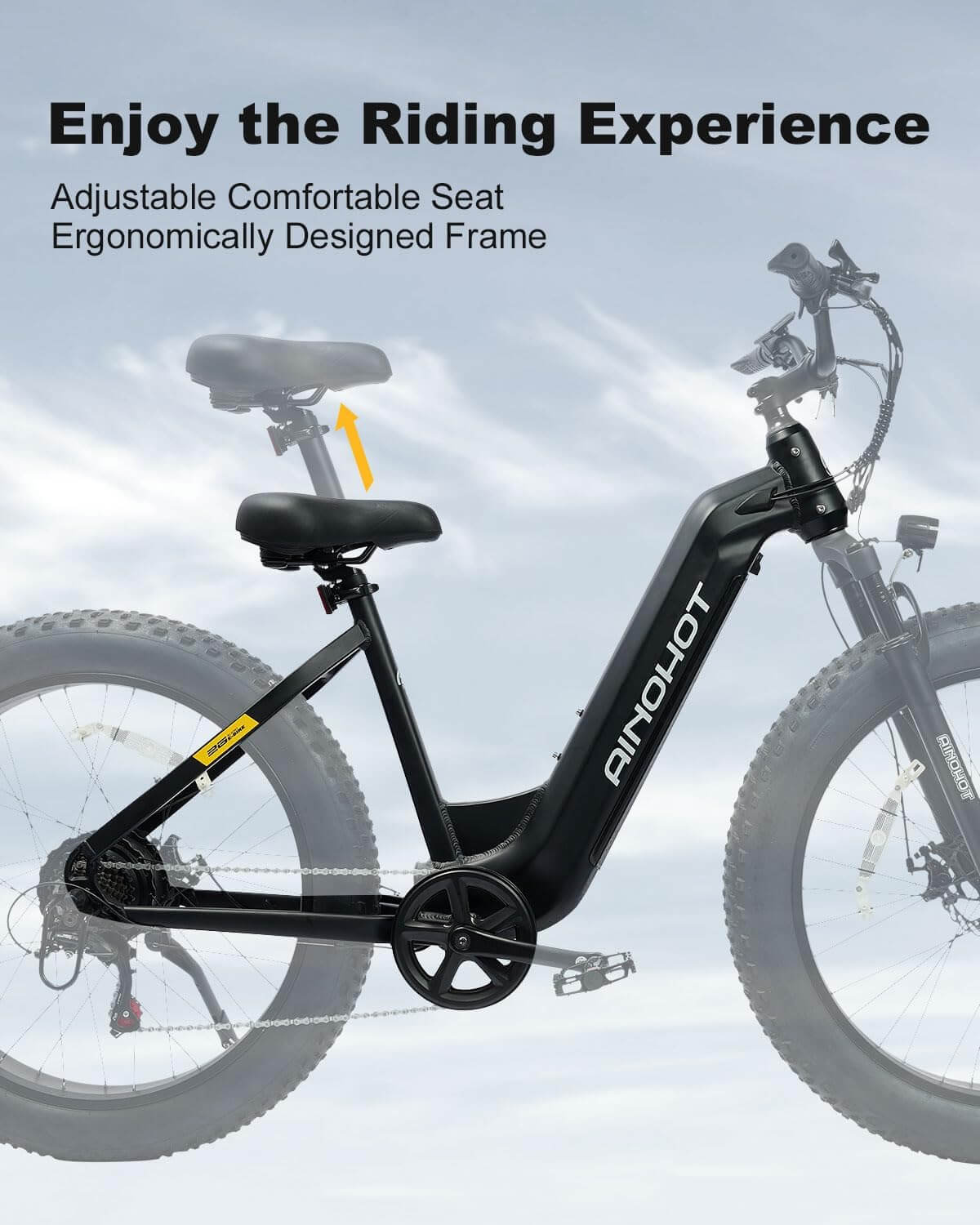 Ainohot Terra 1000W 48V Fat Tire Electric Mountain Bike