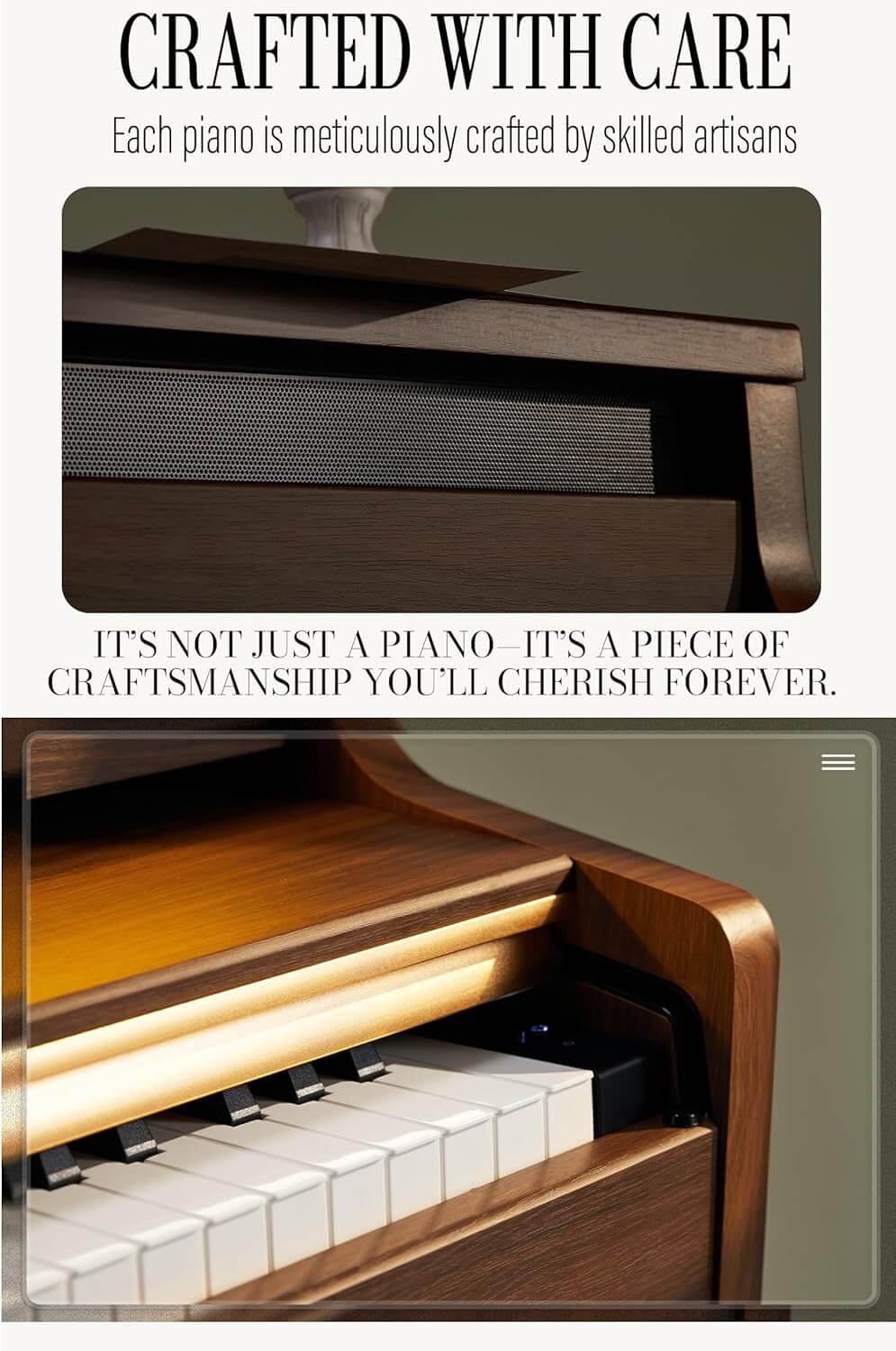 Aklot AUR-LS02 88-Key Upright Digital Piano