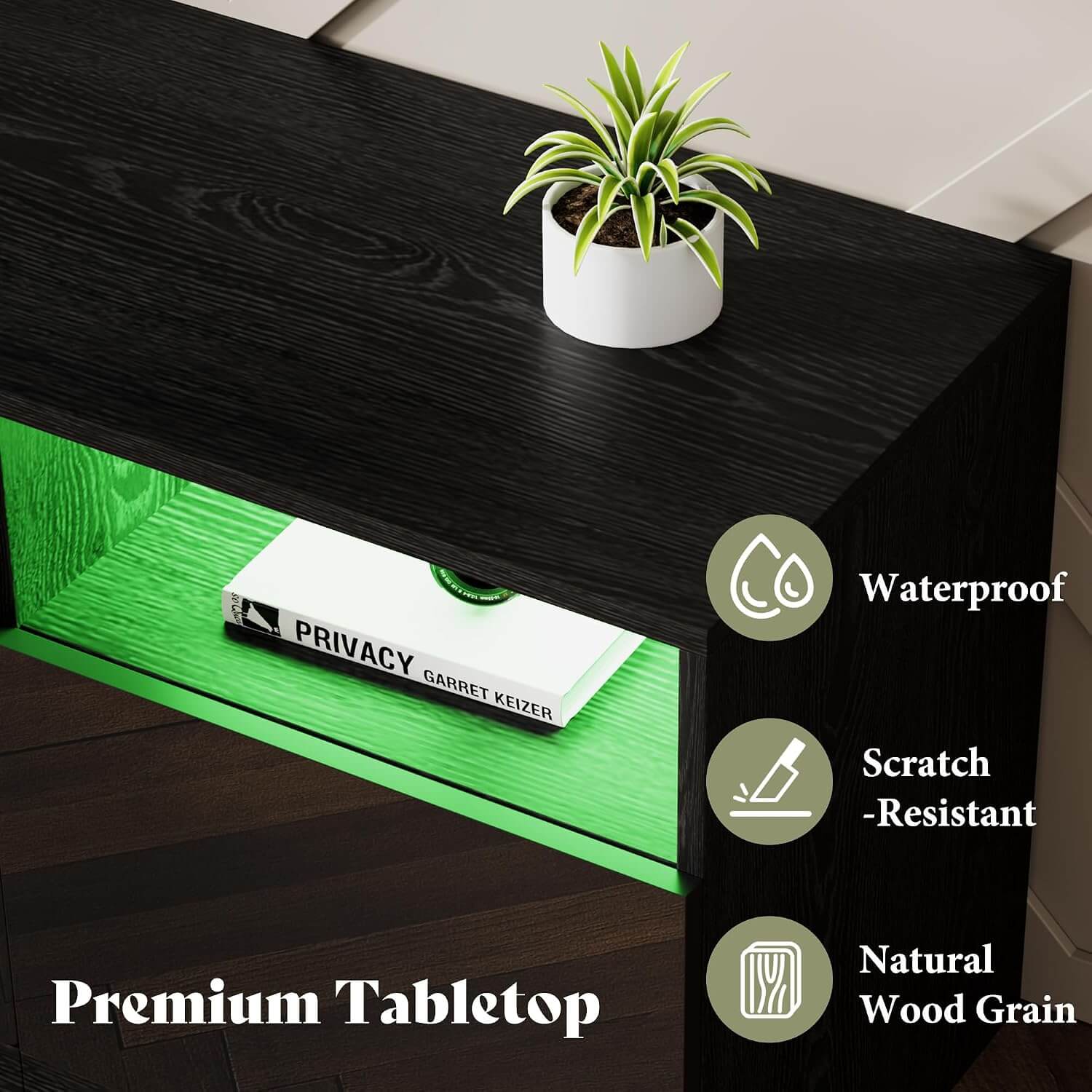Amerlife 70" TV Stand with 36" Electric Fireplace