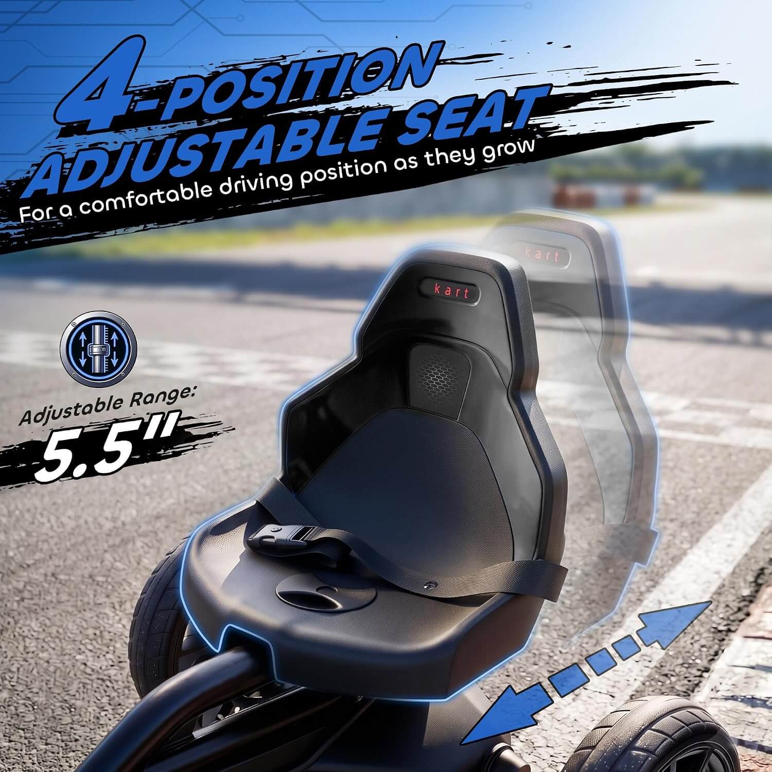 Aosom 12V Kids' Electric Go-Kart