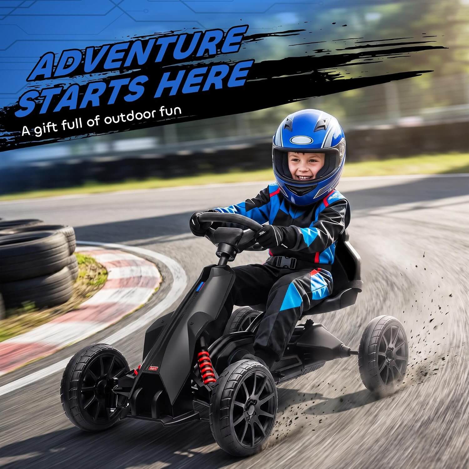 Aosom 12V Kids' Electric Go-Kart