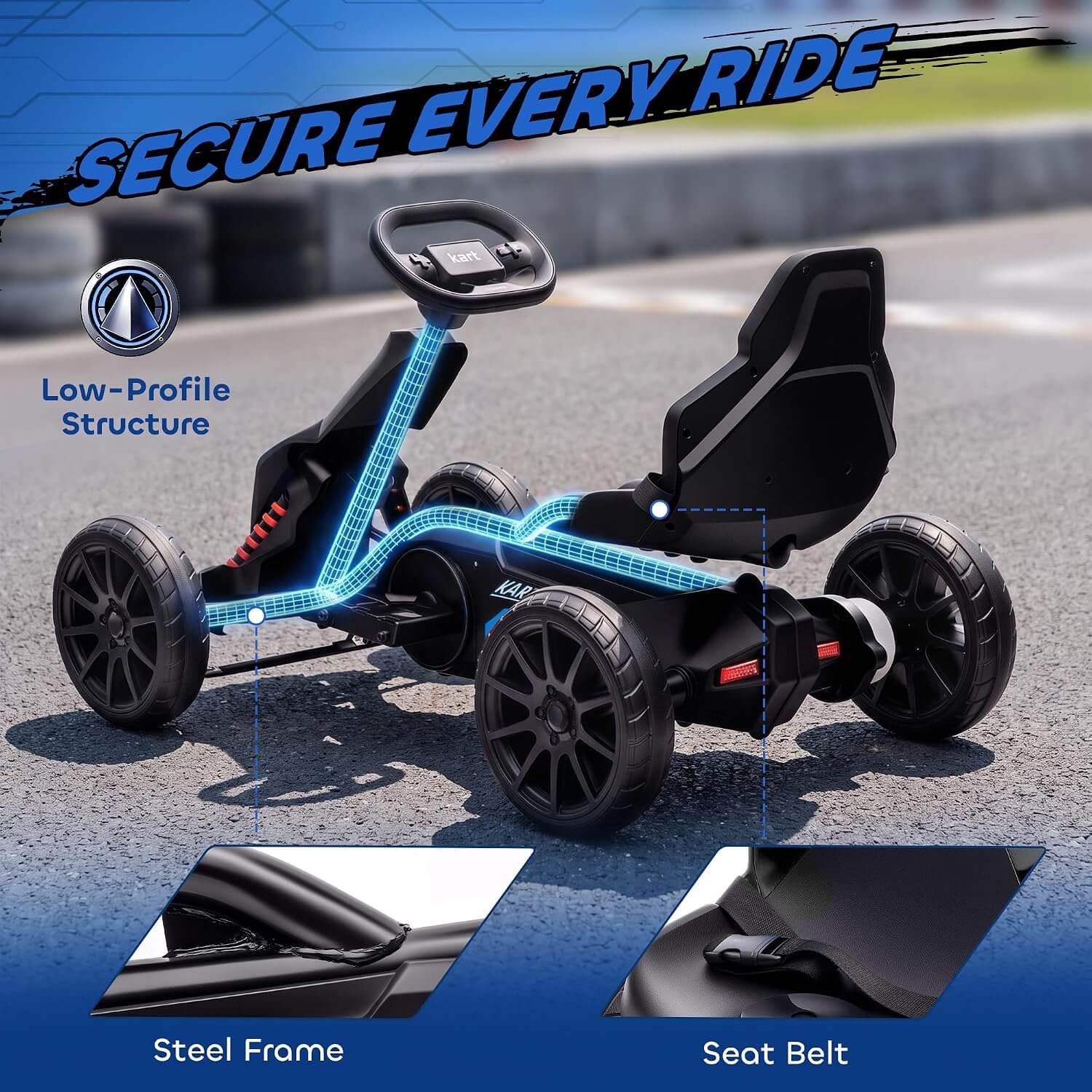Aosom 12V Kids' Electric Go-Kart
