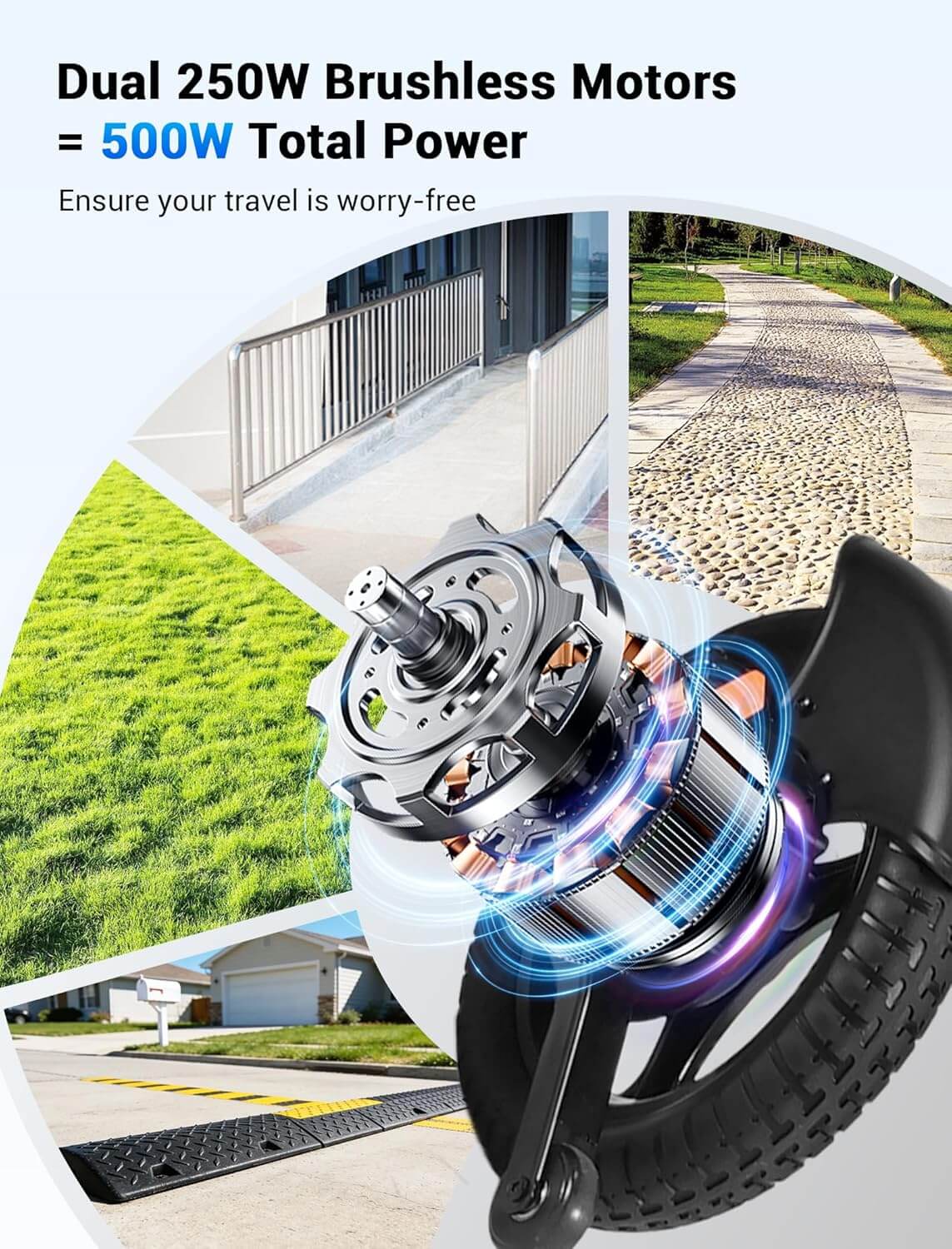 Aotedor W5526 Dual Battery Folding Electric Power Wheelchair