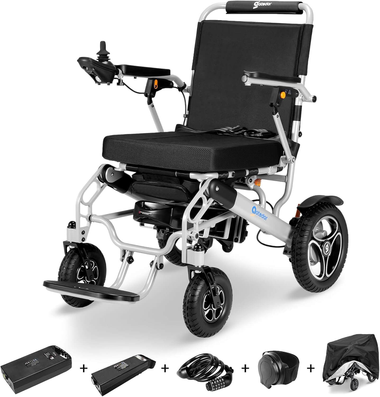 Aotedor W5526 Dual Battery Folding Electric Power Wheelchair