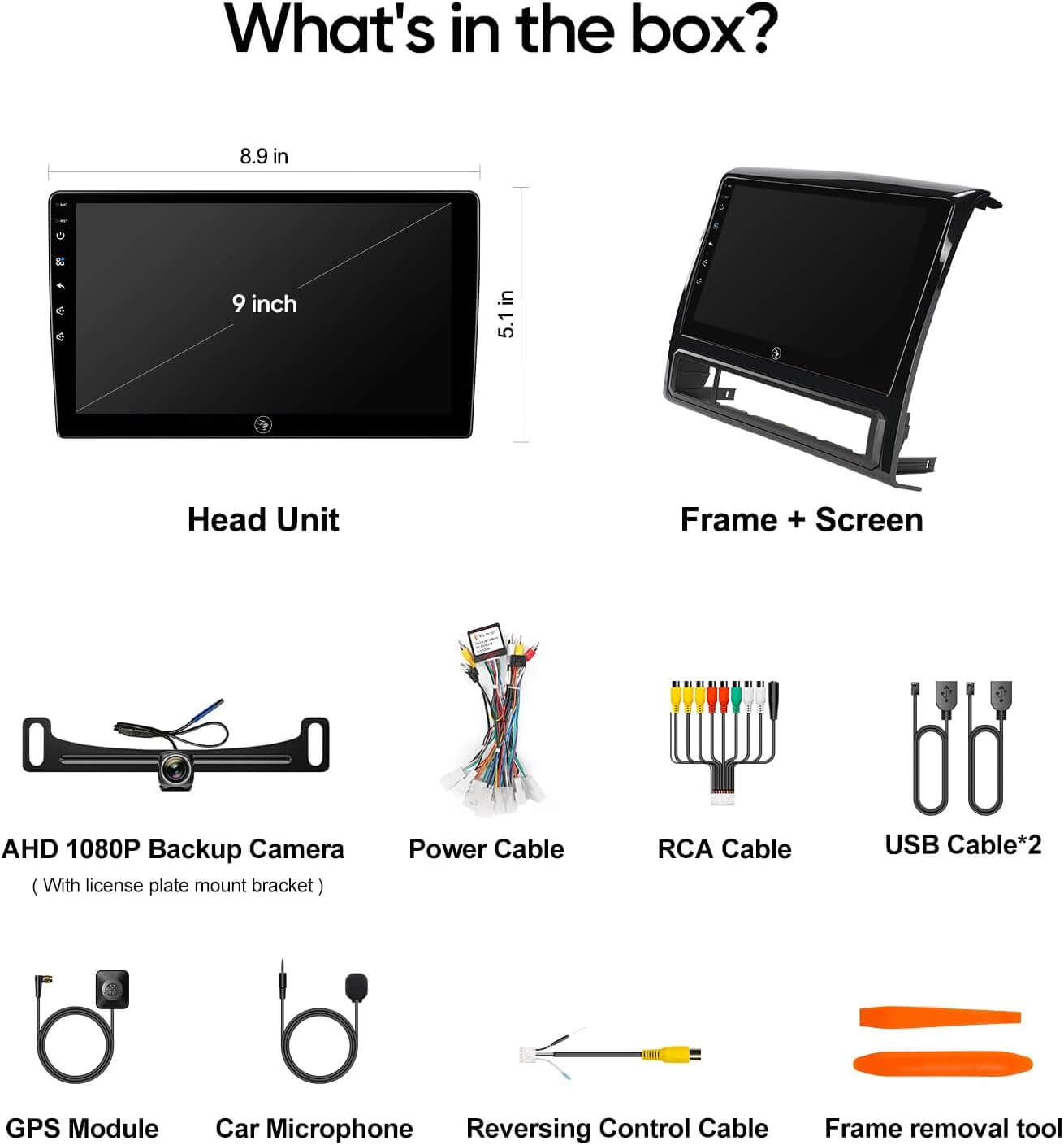 ApexNav 9" Bluetooth Car Infotainment System for Toyota Tacoma 2015-2025