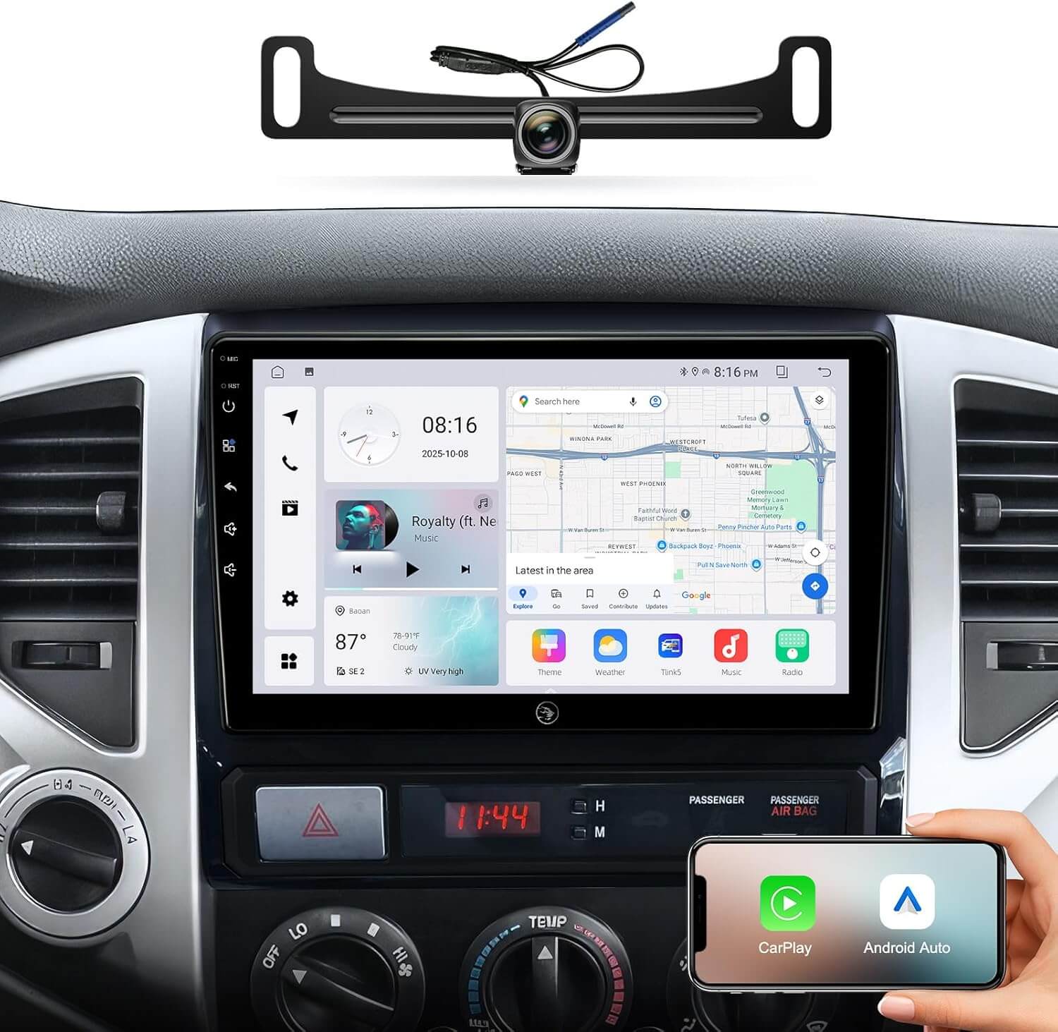 ApexNav 9" Bluetooth Car Infotainment System for Toyota Tacoma 2015-2025