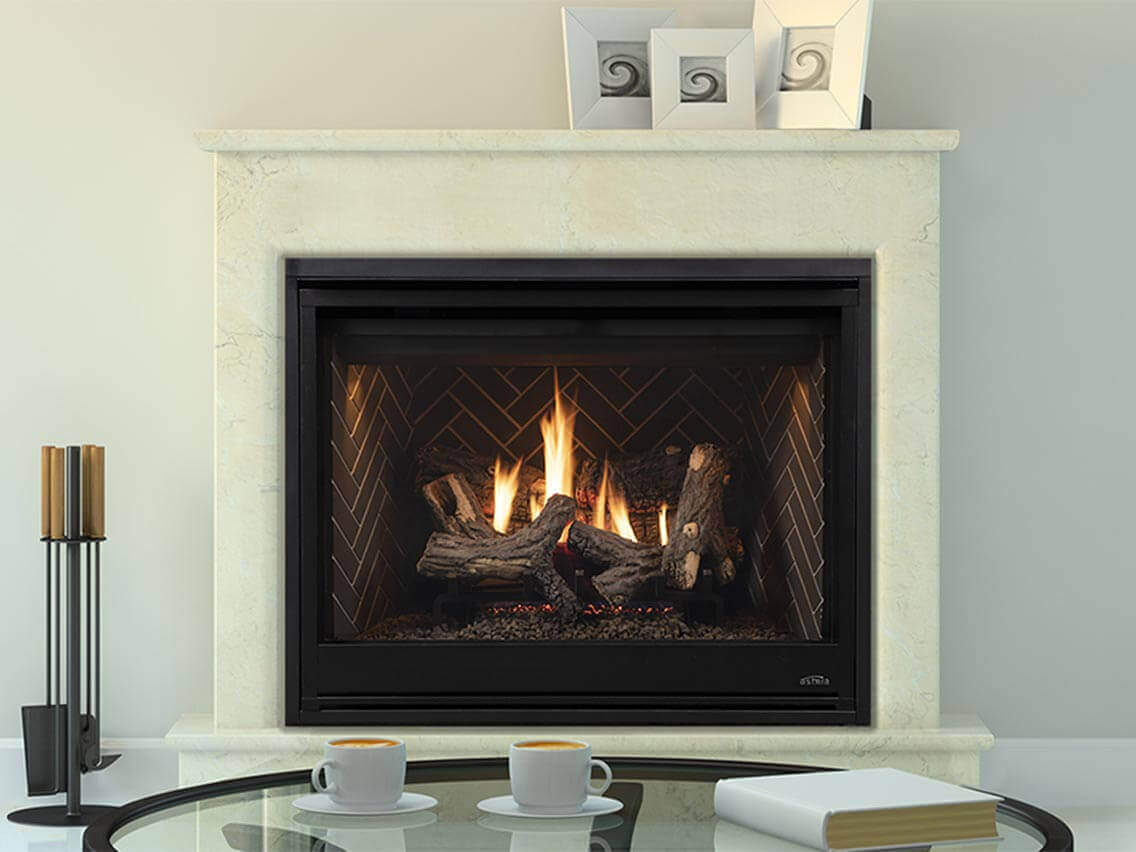 Astria ALTAIR 40" DLX Series Traditional Top/Rear Vent Direct Vent Gas Fireplace