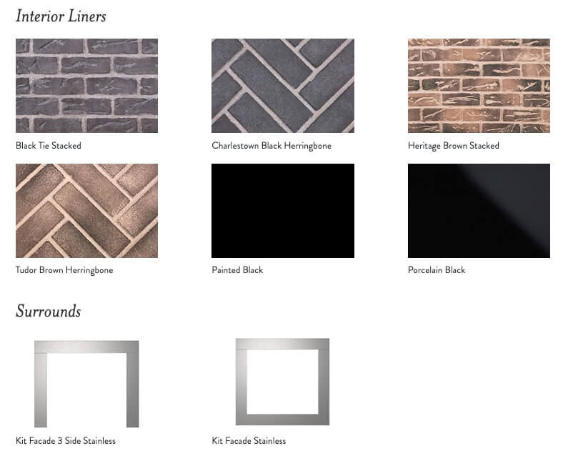 Astria ALTAIR 40" Traditional Top/Rear Front View Direct Vent Gas Fireplace