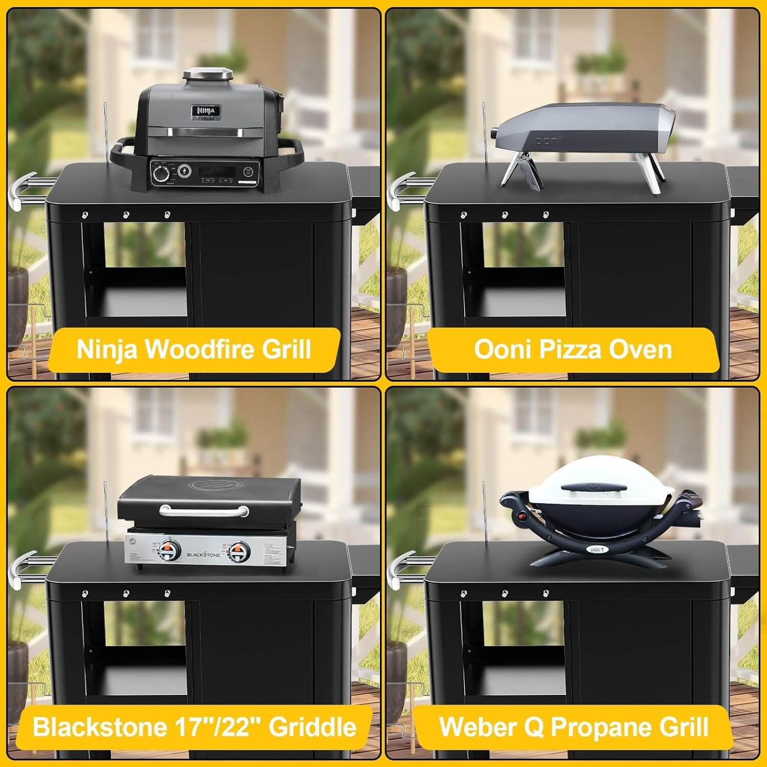 BBQMall 57"x24"x35" Outdoor Grill Stand/Cart, Model 30090