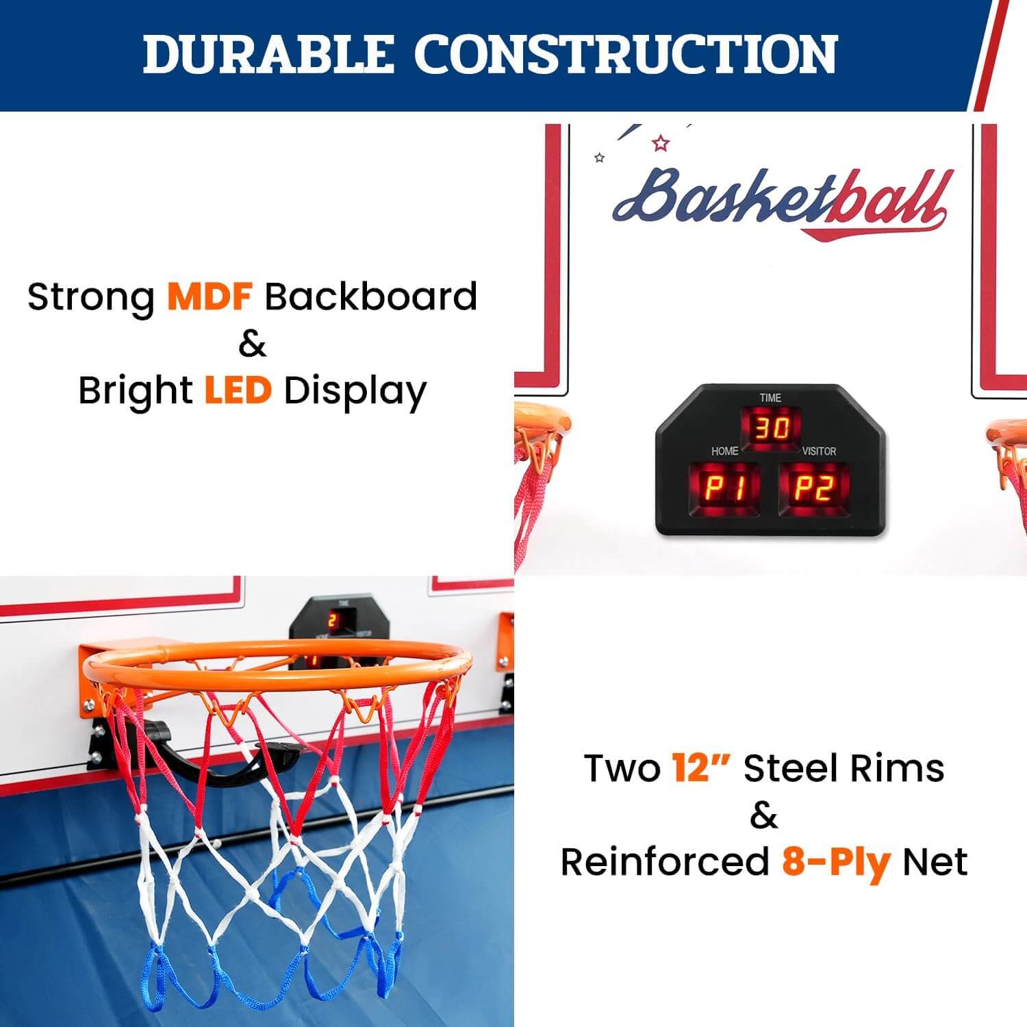 Bagail Electronic Basketball Shooting Arcade Game