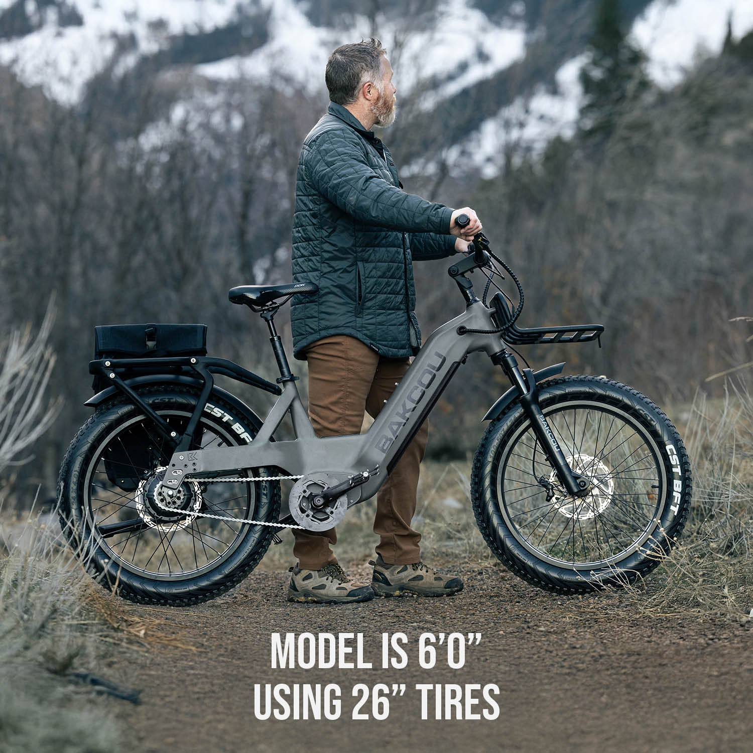 2026 Bakcou FLATLANDER SD 750W 52V Fat Tire Electric Bike
