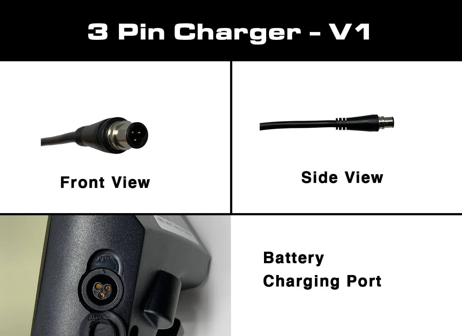 Bakcou Replacement 48V 2 AMP BATTERY CHARGER for Mule/Flatlander Electric Bikes
