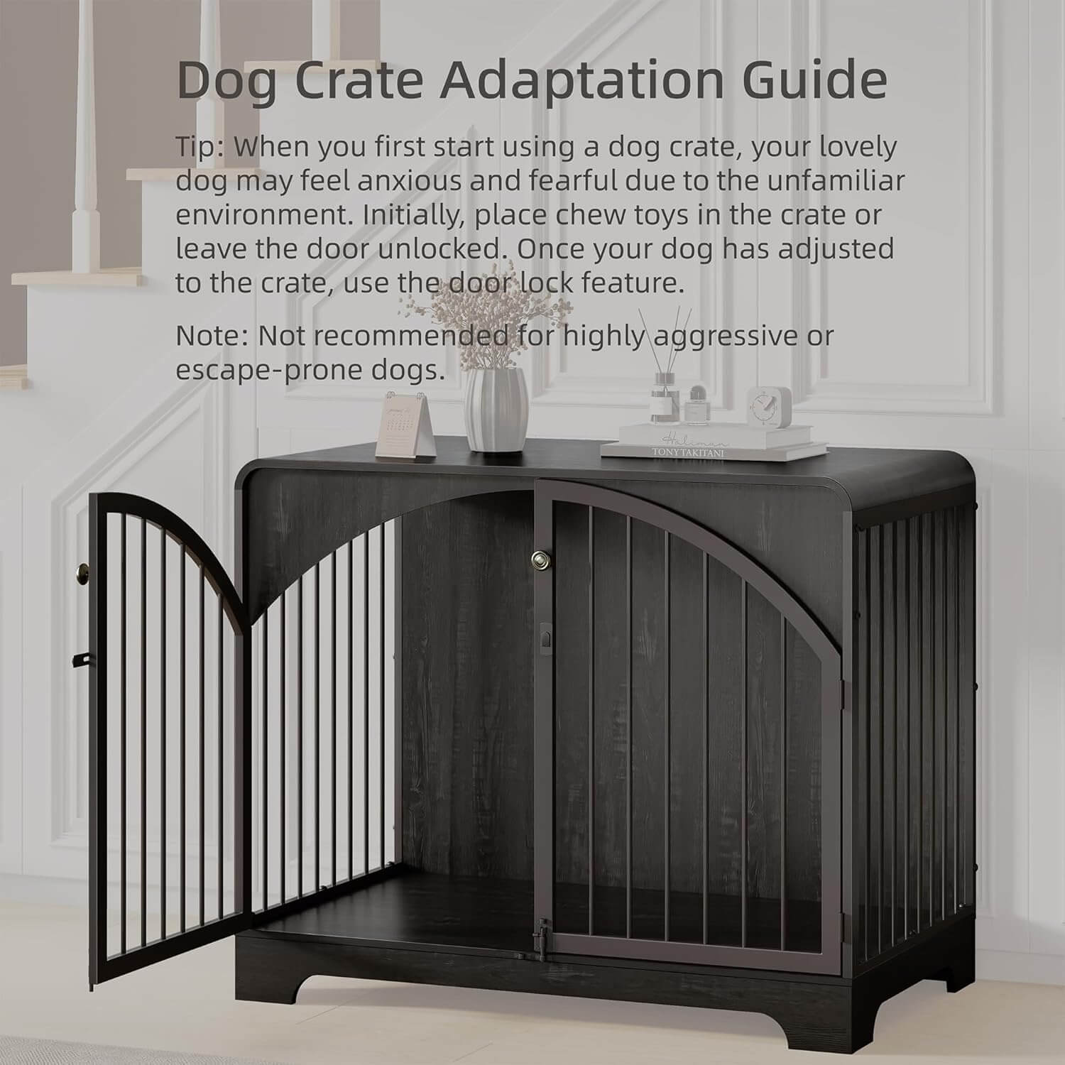 Berenlefe Farmhouse Dog Crate Furniture