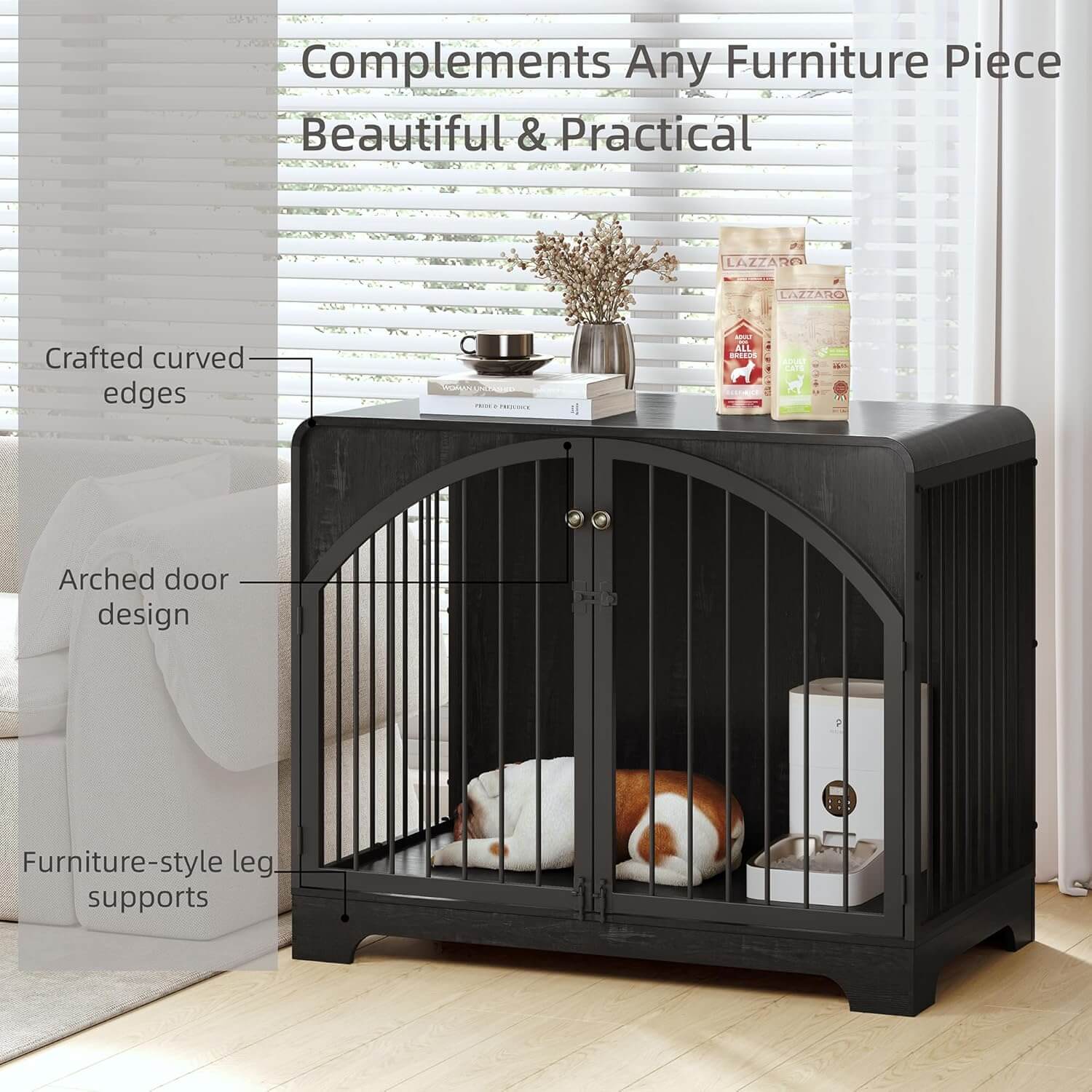 Berenlefe Farmhouse Dog Crate Furniture