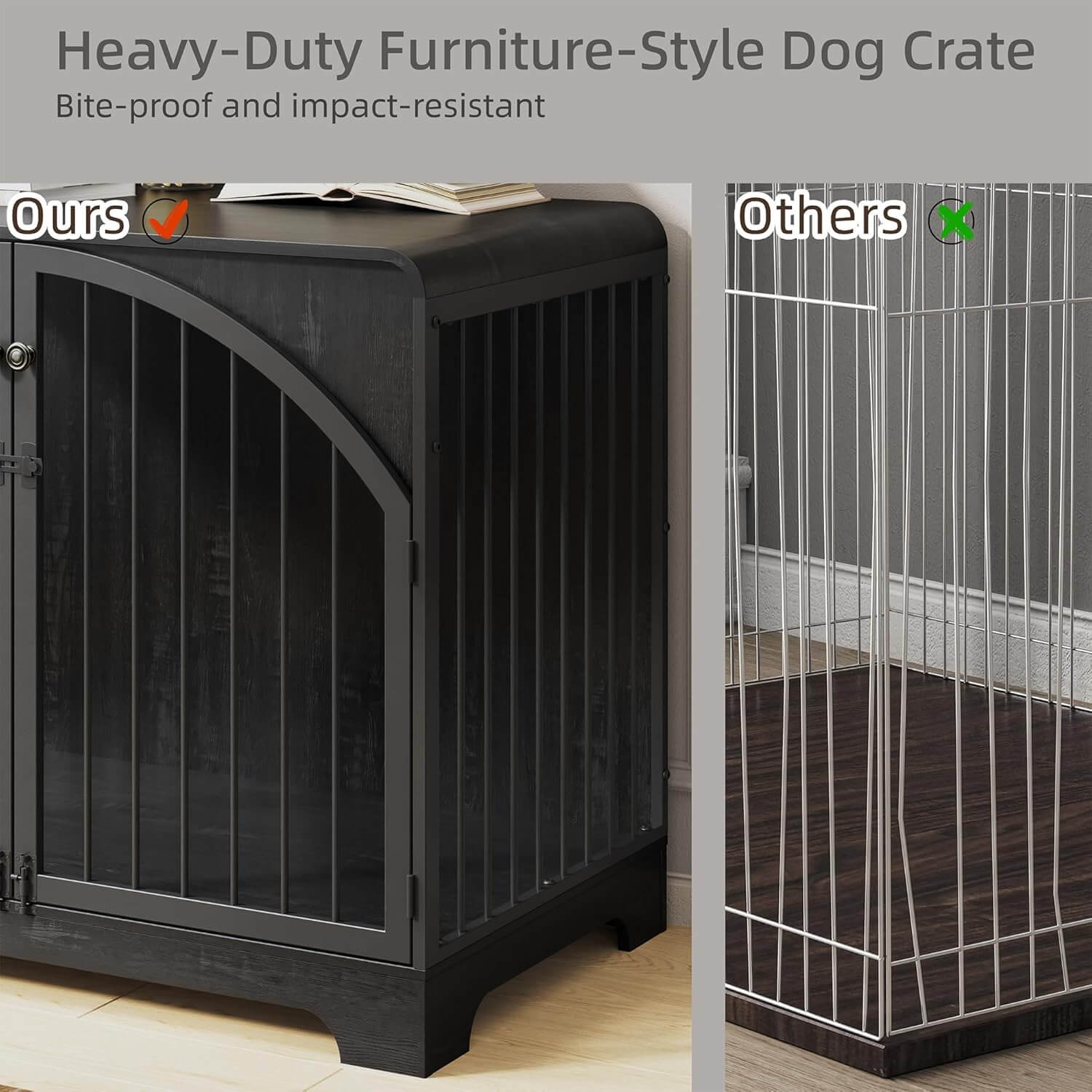 Berenlefe Farmhouse Dog Crate Furniture
