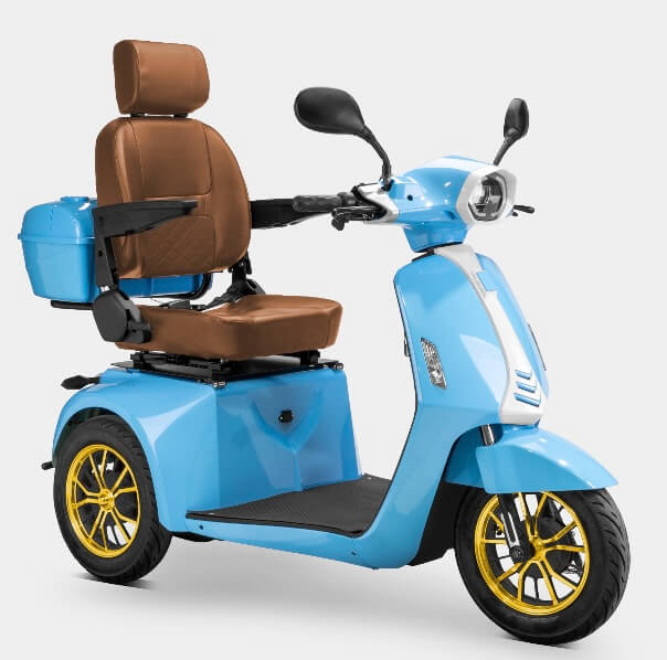 Bespoke ELITE 600W 48V 3 Wheel Electric Mobility Scooter Moped Trike, Fully Assembled