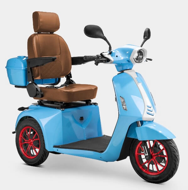 Bespoke ELITE 600W 48V 3 Wheel Electric Mobility Scooter Moped Trike, Fully Assembled