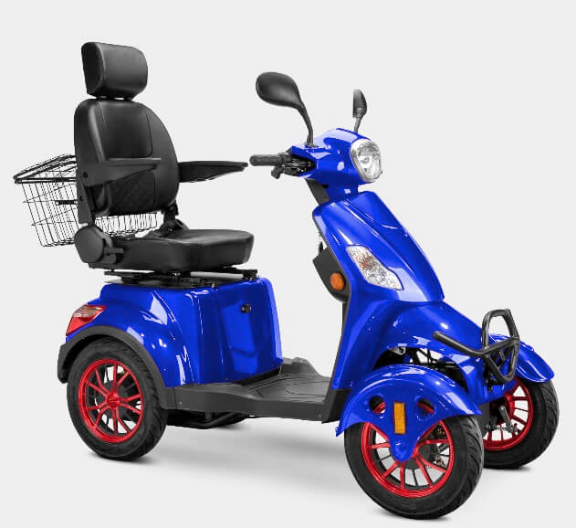 Bespoke PRESTIGE 600W 48V 4 Wheel Electric Mobility Scooter Moped, Fully Assembled