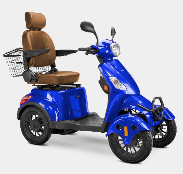Bespoke PRESTIGE 600W 48V 4 Wheel Electric Mobility Scooter Moped, Fully Assembled