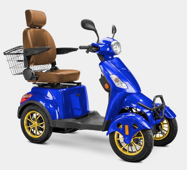 Bespoke PRESTIGE 600W 48V 4 Wheel Electric Mobility Scooter Moped, Fully Assembled
