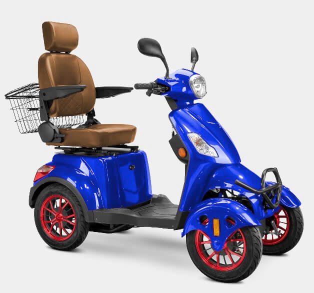 Bespoke PRESTIGE 600W 48V 4 Wheel Electric Mobility Scooter Moped, Fully Assembled