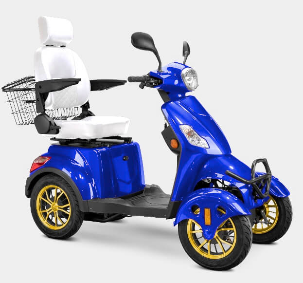 Bespoke PRESTIGE 600W 48V 4 Wheel Electric Mobility Scooter Moped, Fully Assembled