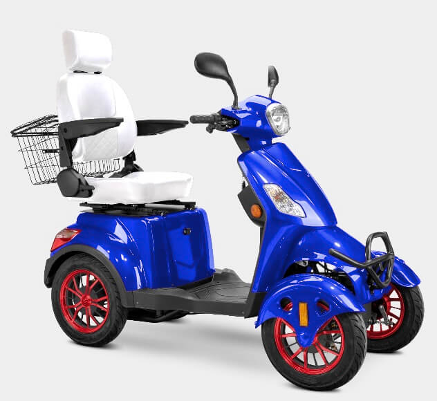 Bespoke PRESTIGE 600W 48V 4 Wheel Electric Mobility Scooter Moped, Fully Assembled