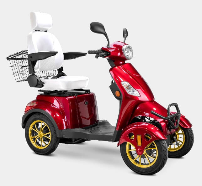 Bespoke PRESTIGE 600W 48V 4 Wheel Electric Mobility Scooter Moped, Fully Assembled