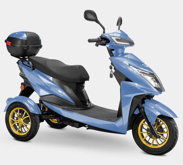 Bespoke REGAL 600W 48V 3 Wheel Electric Mobility Scooter Moped Trike, Fully Assembled